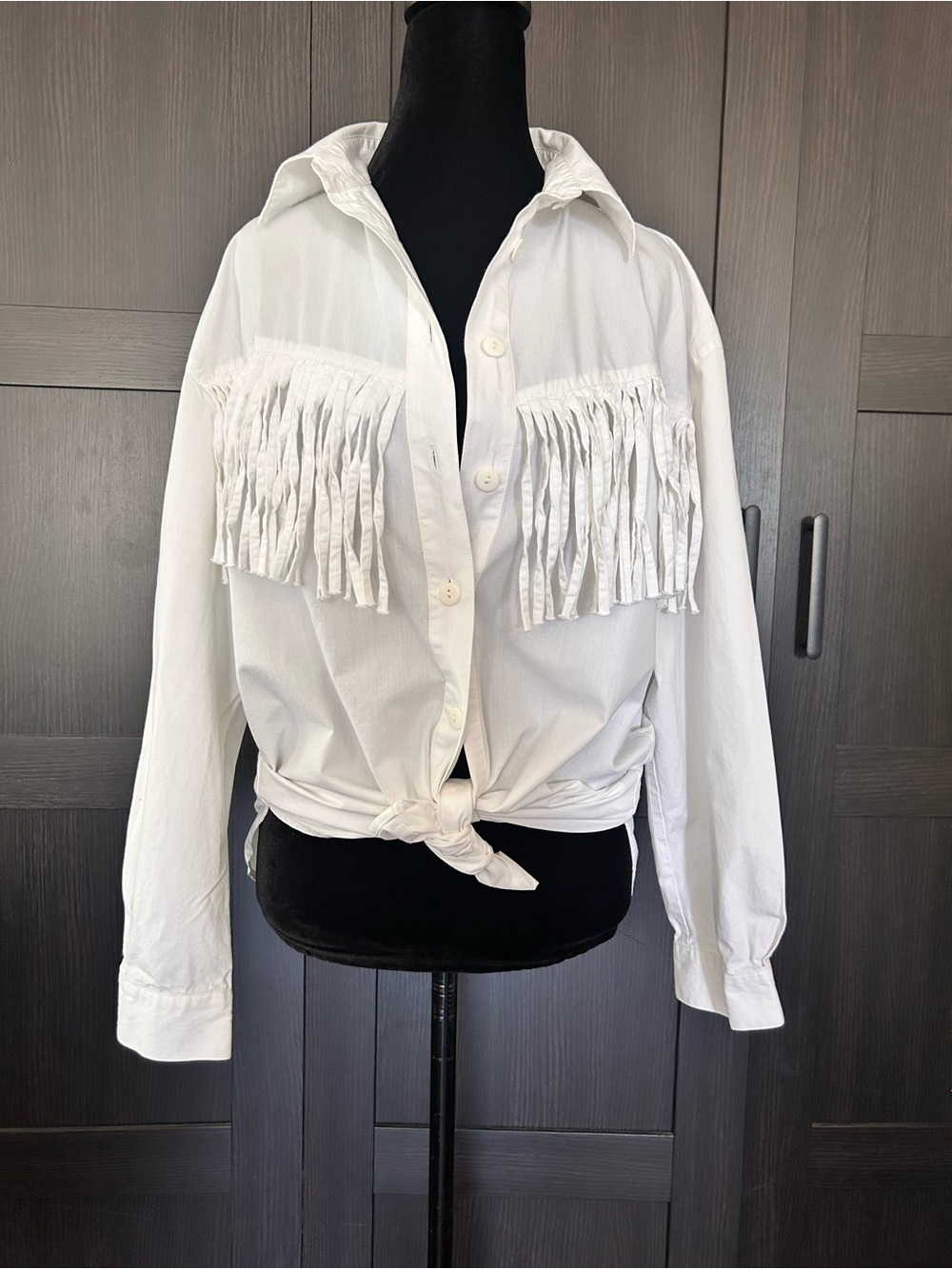 Carry Back Classic White Cotton Button-Up